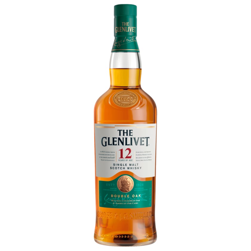 The Glenlivet Single Malt Scotch Whiskey 12 Jahre 0,7l